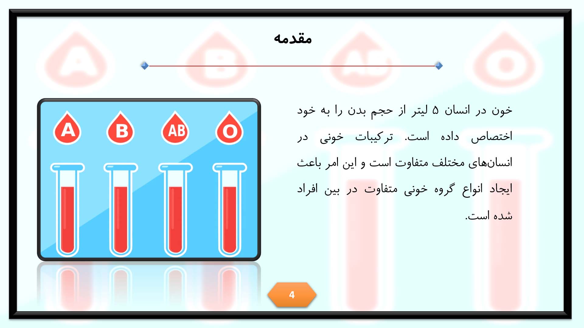 پاورپوینت در مورد گروه خونی 